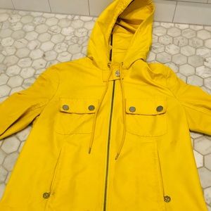 Tory Burch Yellow Raincoat , Size 6